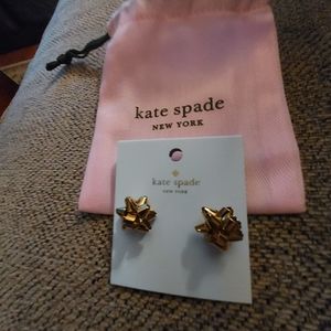 ♠️ kate spade gold-tone bow post earrings (NWT)